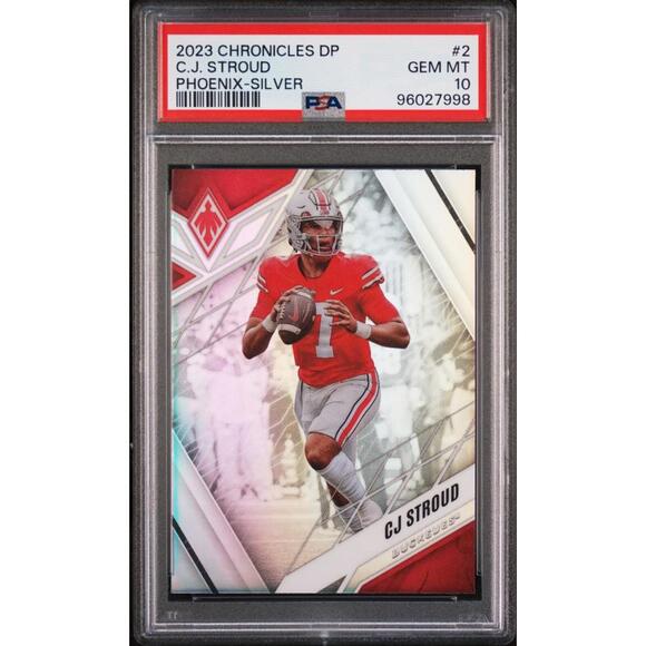 2023 Panini Chronicle DP #2 Phoenix-Silver CJ Stroud Rookie RCPSA 10 Gem Mint